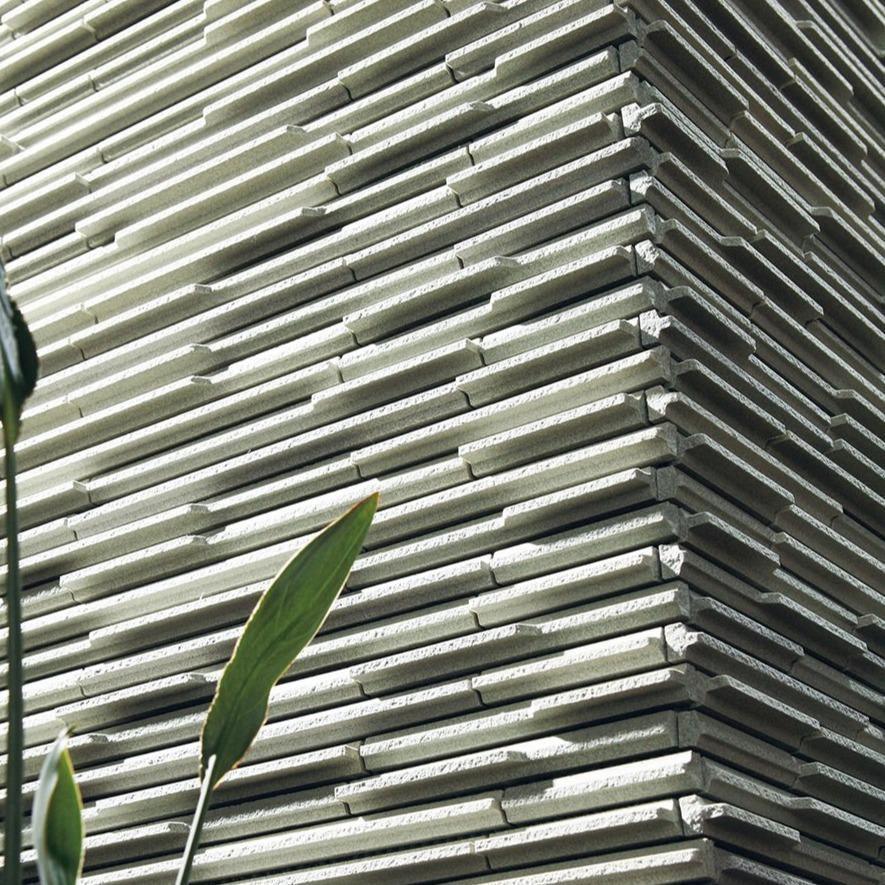 Japanese ceramic wall tiles Sekiha Sample in White from Mittsu Japanese Tiles