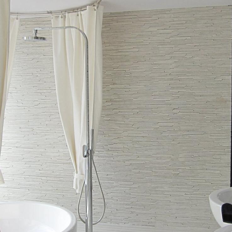 Japanese ceramic wall tiles Sentousai in White from Mittsu Japanese Tiles