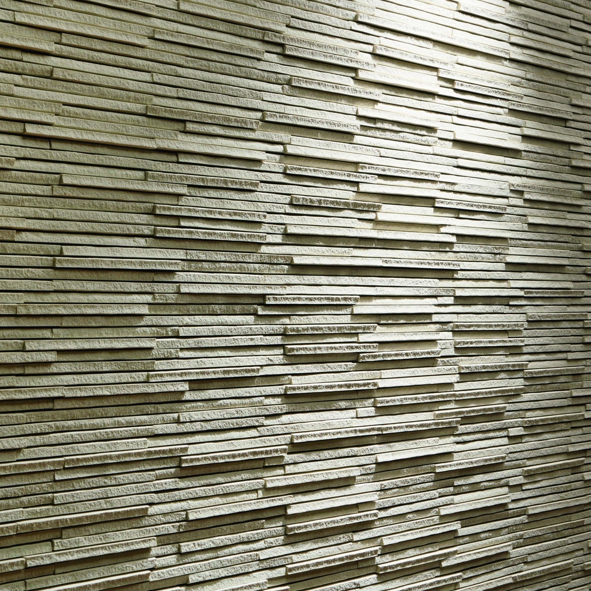 Japanese ceramic wall tiles Sentousai Sample in White from Mittsu Japanese Tiles