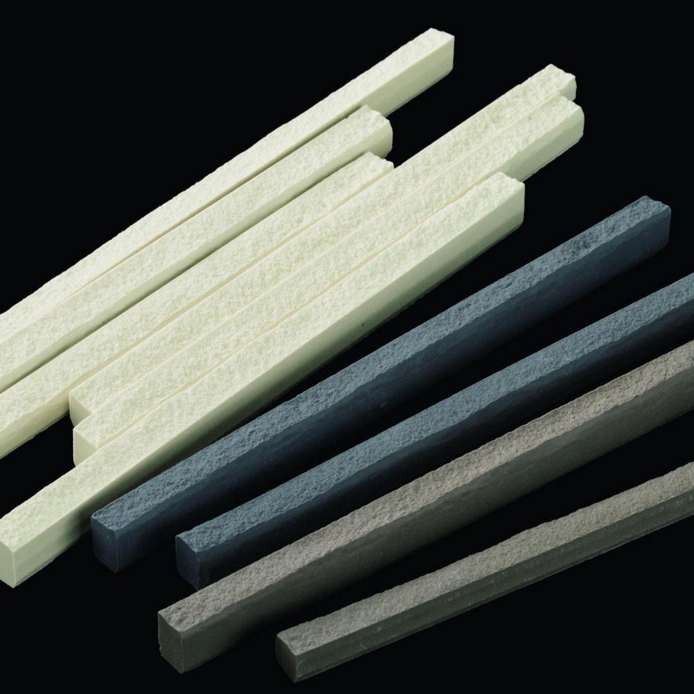 Japanese ceramic wall tiles Sentousai Sample in White from Mittsu Japanese Tiles