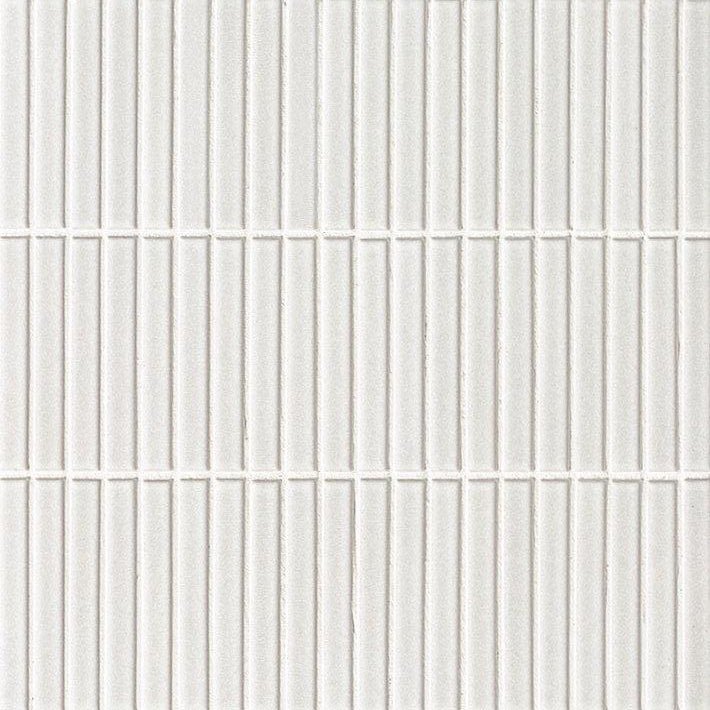 Japanese ceramic wall tiles Yohen Sample in White from Mittsu Japanese Tiles
