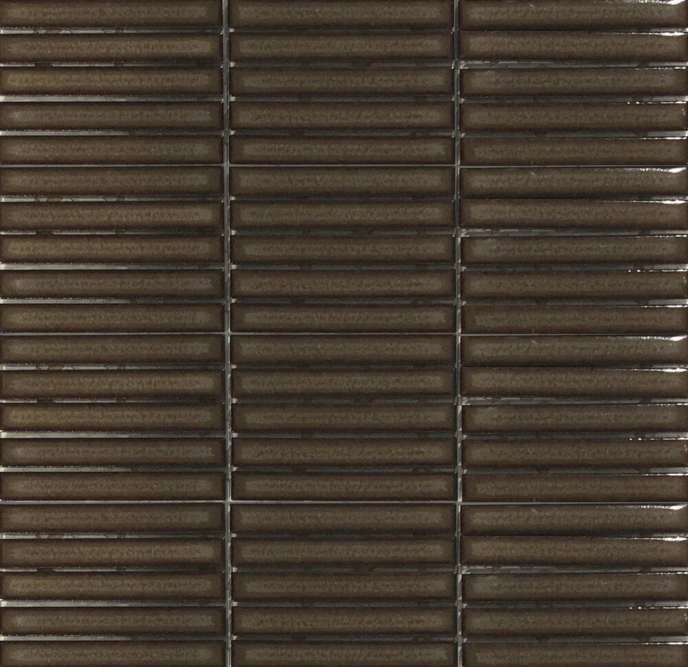 Japanese ceramic wall tiles Yohen Sample in Dark Grey Mix from Mittsu Japanese Tiles