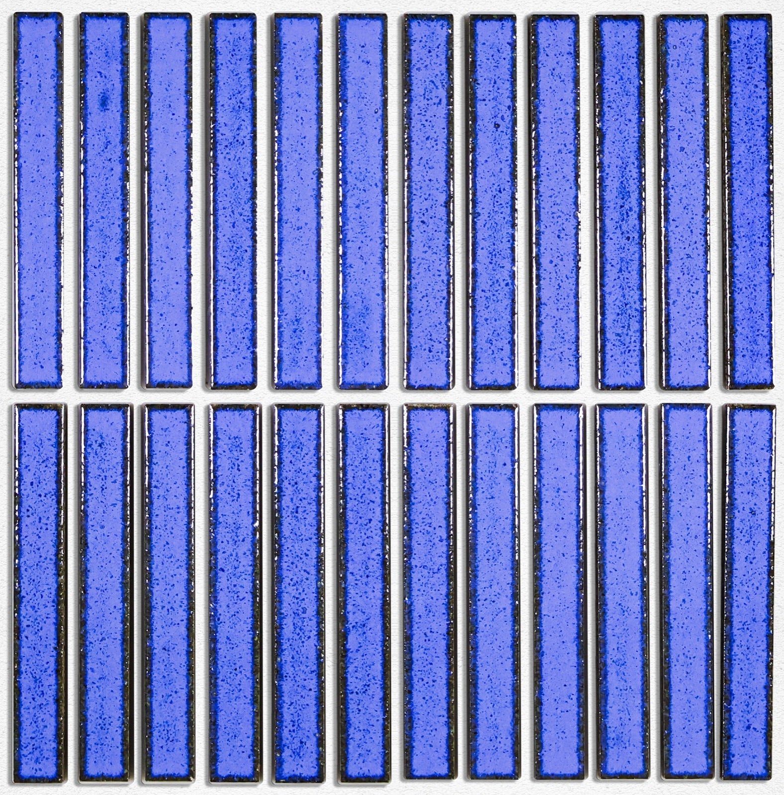 Kaji Border Blue tiles shown with simulated light grout